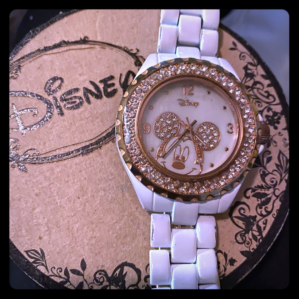 Disney Mickey Mouse Women's RoseGold Bezel Watch